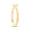 Thumbnail Image 2 of Round-Cut Diamond Bezel-Look Solitaire Braided Shank Engagement Ring 1/4 ct tw 14K Yellow Gold (I/I2)