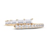 Thumbnail Image 3 of Baguette & Round-Cut Diamond Wrap Ring 1/2 ct tw 14K Yellow Gold