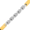 Thumbnail Image 2 of Men's Hollow Geometric Chain Link Necklace Stainless Steel & Yellow Ion Plating 24&quot;