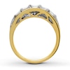 Thumbnail Image 1 of Previously Owned Anniversary Ring 1 ct tw Baguette & Round-cut Diamonds 14K Two-Tone Gold