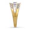 Thumbnail Image 2 of Previously Owned Anniversary Ring 1 ct tw Baguette & Round-cut Diamonds 14K Two-Tone Gold
