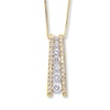 Thumbnail Image 0 of Previously Owned Necklace 1/2 ct tw Diamonds 14K Yellow Gold 18"