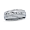 Thumbnail Image 0 of Previously Owned Men's Diamond Wedding Band 1/2 ct tw Round-cut 14K White Gold - Size 10.25
