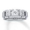 Thumbnail Image 0 of Previously Owned Men's Diamond Band 1/4 ct tw Square-cut 14K White Gold