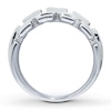 Thumbnail Image 1 of Previously Owned Men's Diamond Band 1/4 ct tw Square-cut 14K White Gold
