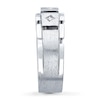 Thumbnail Image 2 of Previously Owned Men's Diamond Band 1/4 ct tw Square-cut 14K White Gold