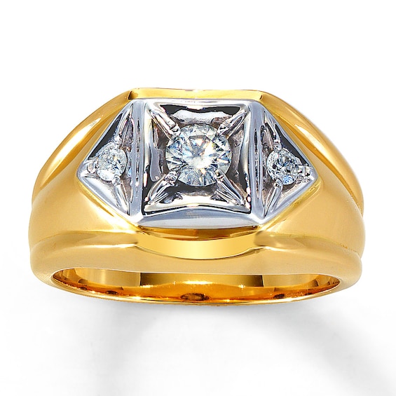 Previously Owned Men's Diamond Ring 1/2 ct tw 14K Yellow Gold