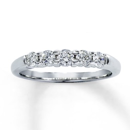 Previously Owned Anniversary Band 1/2 ct tw Round-cut Diamonds 14K White Gold