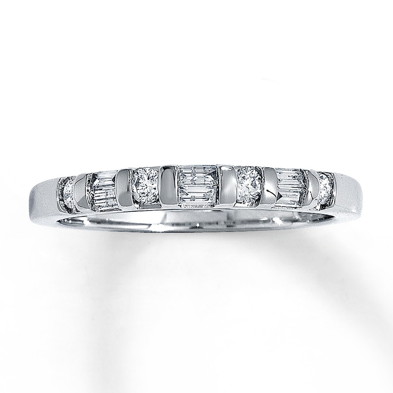 Main Image 1 of Previously Owned Diamond Anniversary Band 1/4 ct tw 14K White Gold