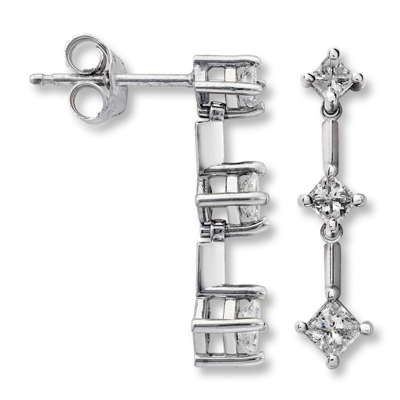 Previously Owned Diamond Earring 1/2 ct tw 14K White Gold