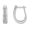 Thumbnail Image 0 of Previously Owned Earrings 1/2 ct tw Diamonds 14K White Gold