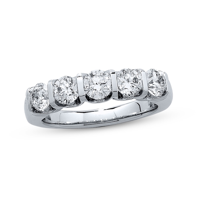 Previously Owned Diamond Anniversary Ring 1-1/2 ct tw 14K White Gold