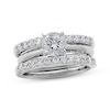 Thumbnail Image 4 of Previously Owned Diamond Enhancer Ring 1/2 ct tw Round-cut 14K White Gold