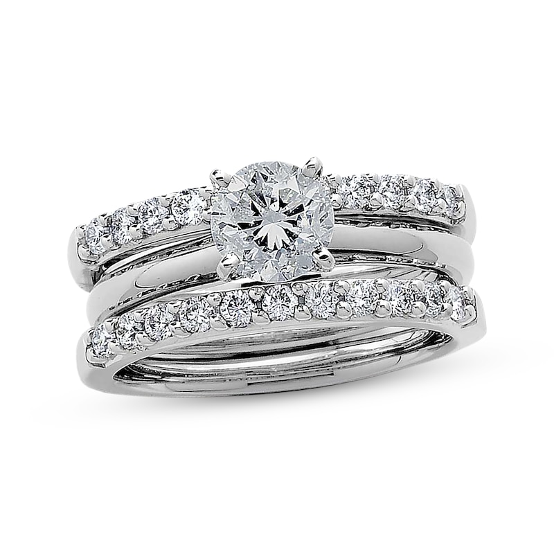 Main Image 4 of Previously Owned Diamond Enhancer Ring 1/2 ct tw Round-cut 14K White Gold