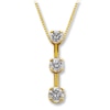 Thumbnail Image 1 of Previously Owned Necklace 1 ct tw Diamonds 14K Yellow Gold