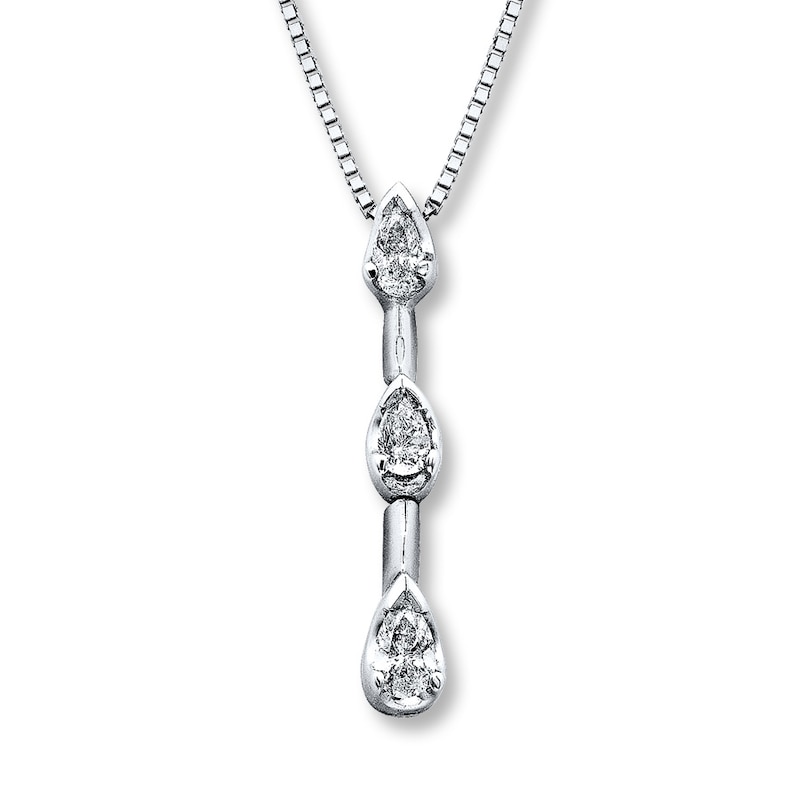 Previously Owned Diamond Necklace 1/2 ct tw 14K White Gold