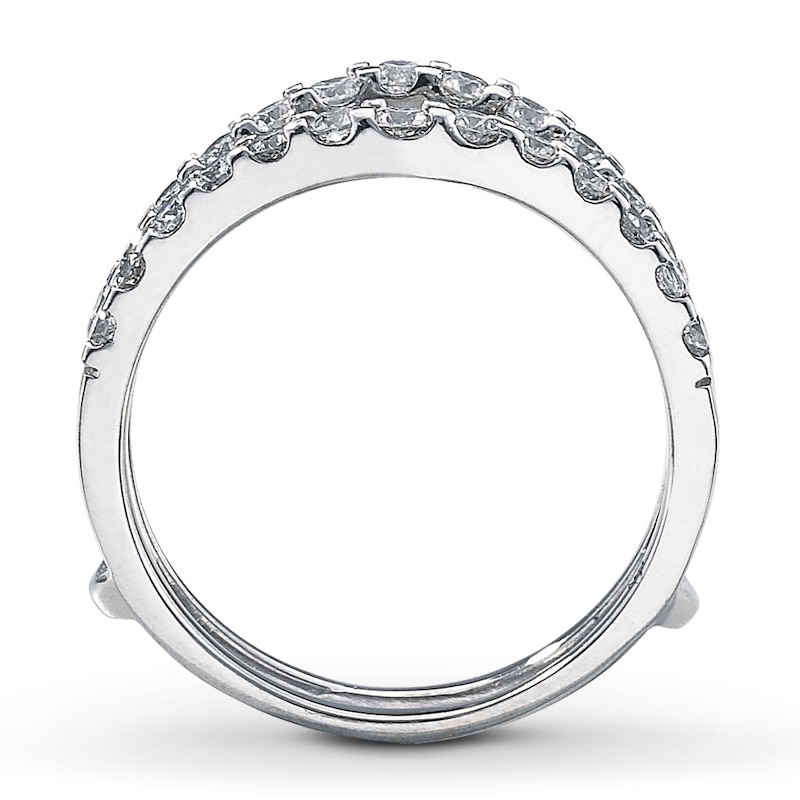 Main Image 2 of Previously Owned Enhancer Ring 1 ct tw Round-cut Diamonds 14K White Gold