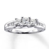 Thumbnail Image 0 of Previously Owned Diamond Anniversary Ring 7/8 ct tw Princess-cut 14K White Gold