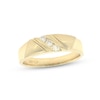 Thumbnail Image 1 of Previously Owned Men's Diamond Wedding Band 1/4 ct tw Round-cut 14K Yellow Gold