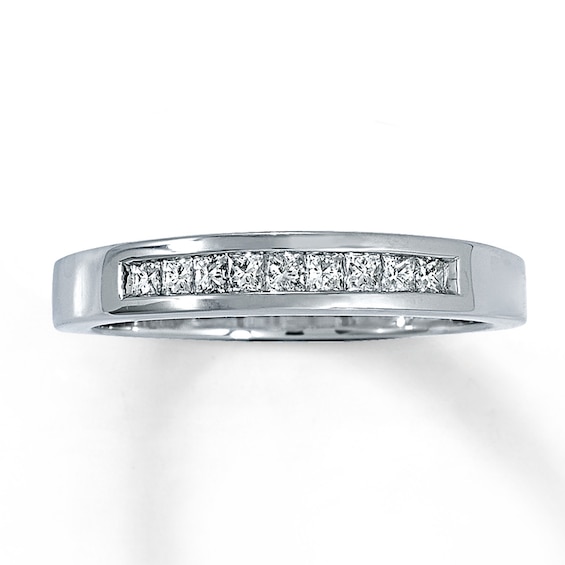 Previously Owned Diamond Anniversary Ring 1/4 ct tw Round-cut Platinum