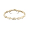 Thumbnail Image 1 of Previously Owned Diamond Bracelet 1-1/6 ct tw Round/Baguette-Cut 14K Yellow Gold