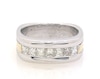 Thumbnail Image 0 of Previously Owned Men's Square-Cut Diamond Wedding Band 1-1/4 ct tw 14K Two-Tone Gold Size 10