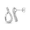 Thumbnail Image 0 of Previously Owned Diamond Journey Earrings 3/8 ct tw Round-Cut 14K White Gold