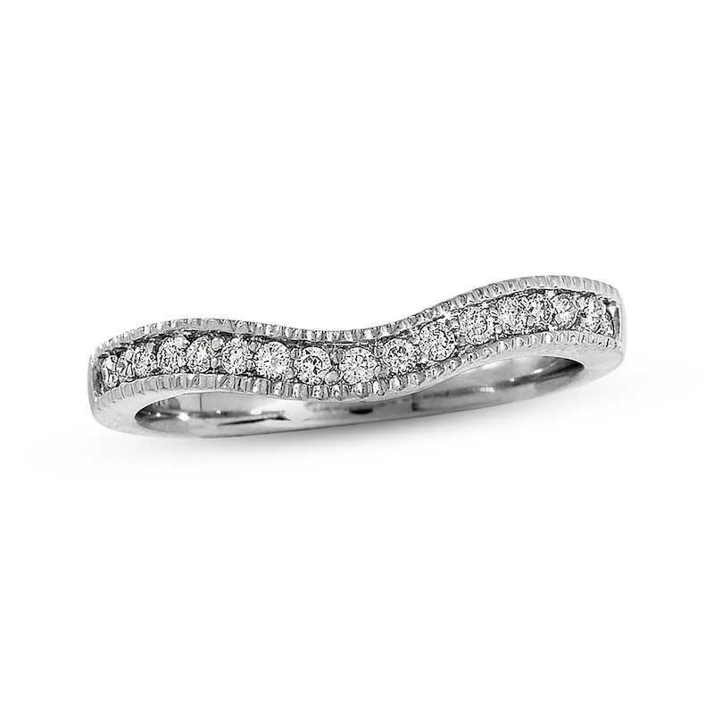 Main Image 1 of Previously Owned Diamond Anniversary Band 1/5 ct tw Round-cut 14K White Gold