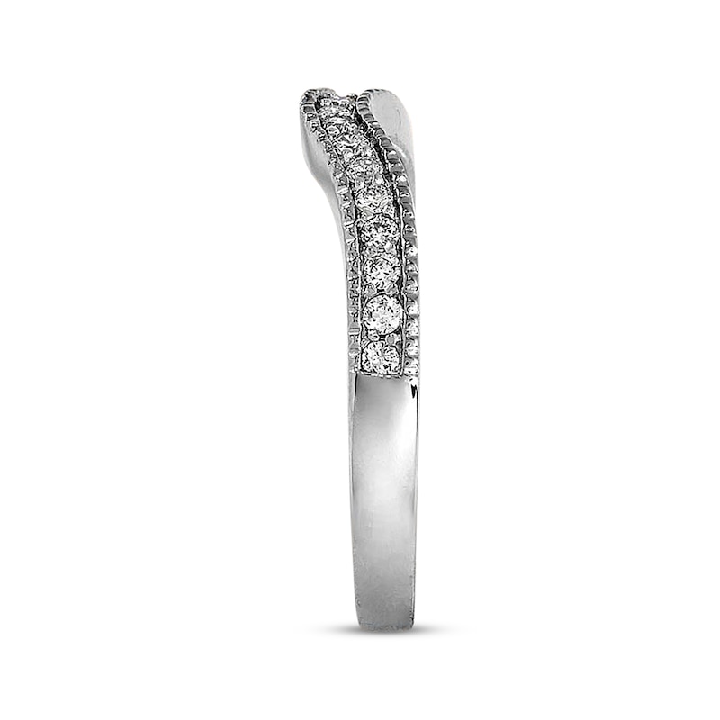 Main Image 3 of Previously Owned Diamond Anniversary Band 1/5 ct tw Round-cut 14K White Gold