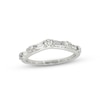 Thumbnail Image 0 of Previously Owned Diamond Contour Ring 1/2 ct tw Round & Baguette-cut 14K White Gold