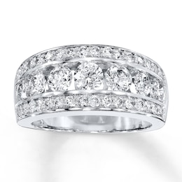 Previously Owned Diamond Anniversary Band 2 ct tw Round-cut 14K White Gold