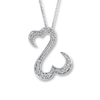 Thumbnail Image 0 of Previously Owned Necklace 1/2 ct tw Diamonds 14K White Gold 18"