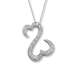 Previously Owned Diamond Necklace 1 ct tw 14K White Gold