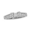 Thumbnail Image 0 of Previously Owned Diamond Engagement Ring 3/8 ct tw Princess & Round-cut 14K White Gold