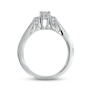 Thumbnail Image 1 of Previously Owned Diamond Engagement Ring 3/8 ct tw Princess & Round-cut 14K White Gold