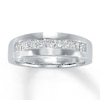 Thumbnail Image 0 of Previously Owned Men's Square-Cut Diamond Band 1 ct tw 14K White Gold