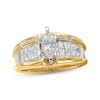 Thumbnail Image 0 of Previously Owned Diamond Engagement Ring 1-1/2 ct tw Marquise & Princess-cut 14K Yellow Gold