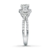 Thumbnail Image 3 of Previously Owned Three Stone Diamond Engagement Ring 1-1/2 ct tw 14K White Gold