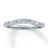 Thumbnail Image 0 of Previously Owned Diamond Band 1/4 ct tw Round & Baguette-Cut 14K White Gold