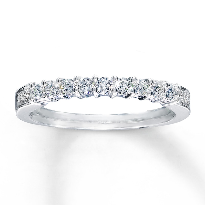 Main Image 1 of Previously Owned Diamond Anniversary Band 1/3 ct tw Round-cut 14K White Gold