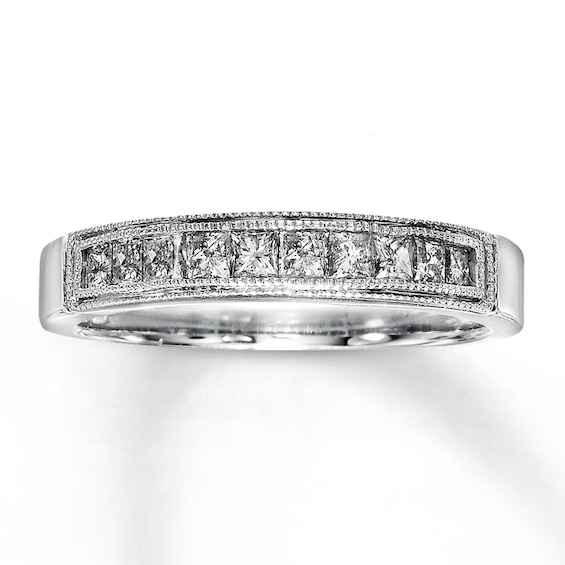 Previously Owned Diamond Anniversary Band / ct tw Princess-cut 14K White Gold