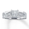 Thumbnail Image 1 of Previously Owned Prinncess-Cut Diamond Engagement Ring 1 ct tw 14K White Gold