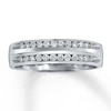 Thumbnail Image 1 of Previously Owned Diamond Anniversary Band 1/4 ct tw Round-cut 10K White Gold