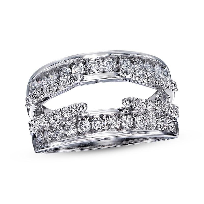 Main Image 1 of Previously Owned Diamond Enhancer Ring 1 ct tw Round-cut 14K White Gold