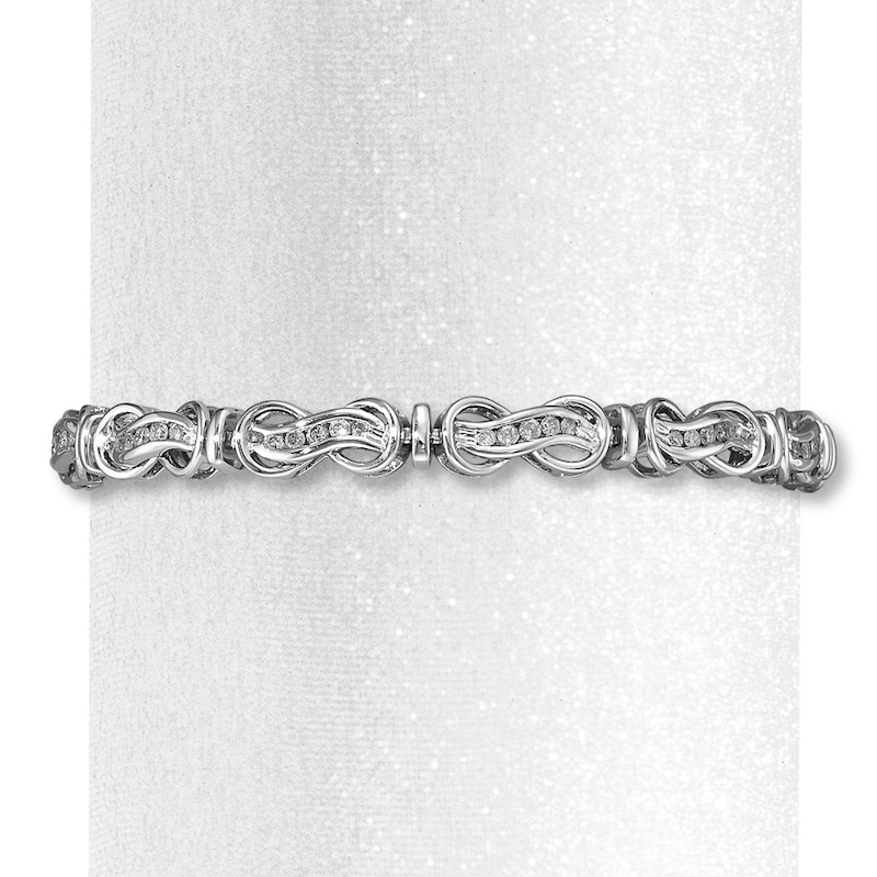 Previously Owned Infinity Bracelet 1 ct tw Diamonds Sterling Silver