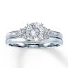 Thumbnail Image 1 of Previously Owned Diamond Wedding Band 1/8 ct tw Round-Cut 14K White Gold