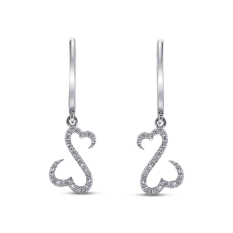 Main Image 2 of Previously Owned Earrings 1/10 ct tw Diamonds 14K White Gold