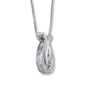 Thumbnail Image 1 of Previously Owned Necklace 1/5 ct tw Diamonds Sterling Silver 18"