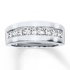 Thumbnail Image 1 of Previously Owned Men's Diamond Band 1-1/2 ct tw Square-cut 14K White Gold