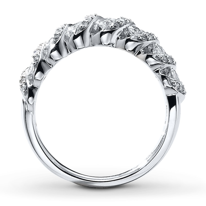 Main Image 2 of Previously Owned Anniversary Band 3/4 ct tw Round-cut Diamonds 14K White Gold